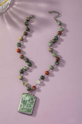 Elegant Semi Precious Bead and Pendant Necklace, Necklaces, $ 39.95, A Moment Of Now™